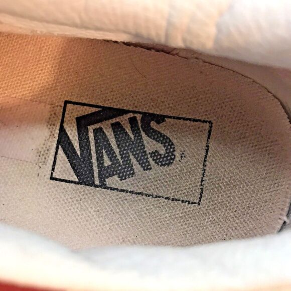 Vans Old Skool Red Checkerboard Skate Shoes M 8.5 - W 11 Lace Up Low Top Sneaker - Picture 10 of 12